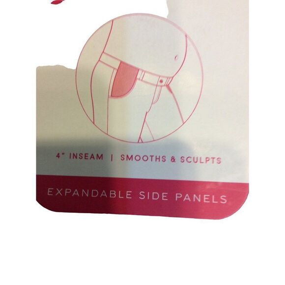 ISABEL Side Panels Short 14 Blue Jean Cotton/Spandex - Picture 4 of 5